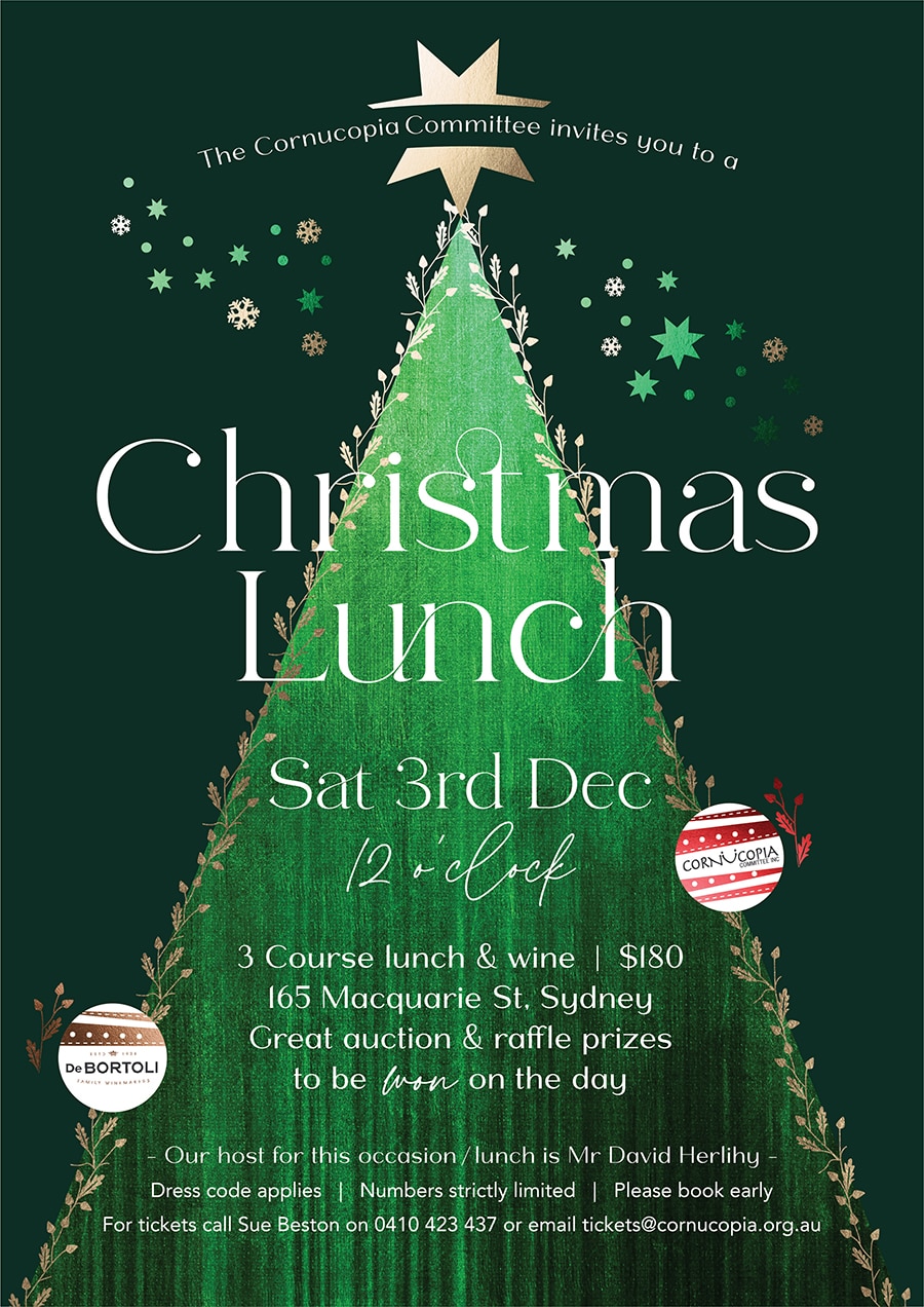 The Cornucopia Committee invites you to a Christmas Lunch