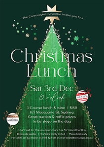 The Cornucopia Committee invites you to a Christmas Lunch