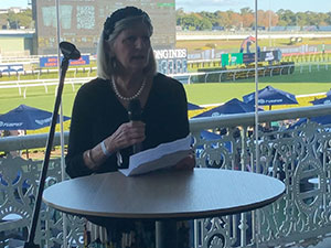 2023  Guest Speaker at Race Day.  Robyn Lamb, Co-Head Child  Protection Unit, Westmead