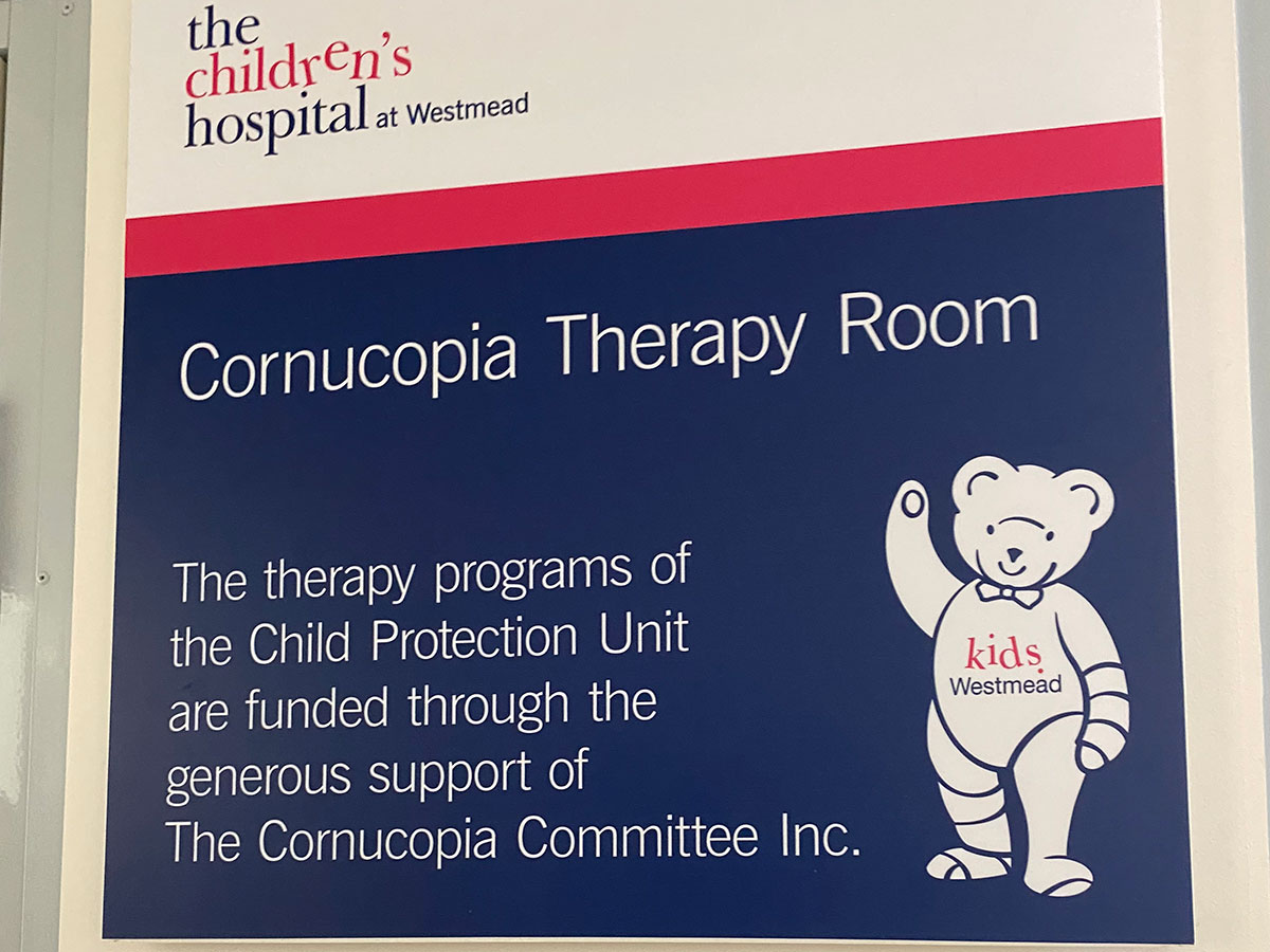 Cornucopia Therapy Room at Westmead Child Protection Unit.